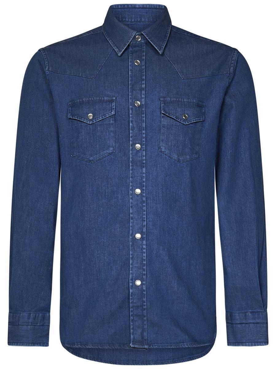 TOM FORD Buttoned Long In Blue Product Image