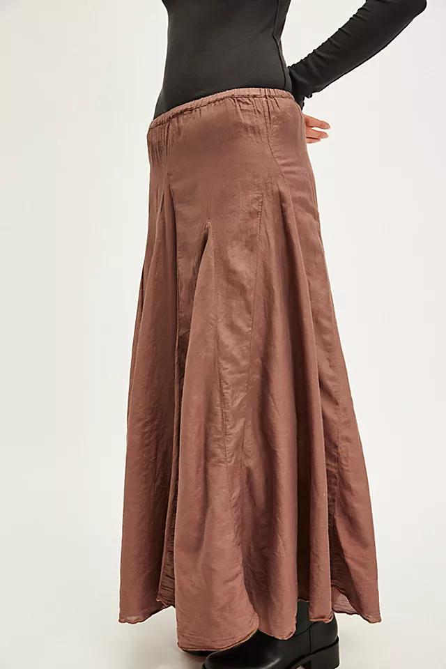 Lily Cotton Silk Maxi Skirt Product Image