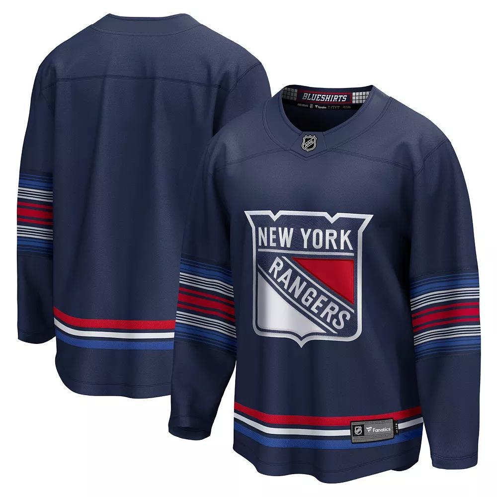 Men's Fanatics Branded Navy New York Rangers Alternate Premier Breakaway Jersey, Size: 3XL, Ran Blue Product Image