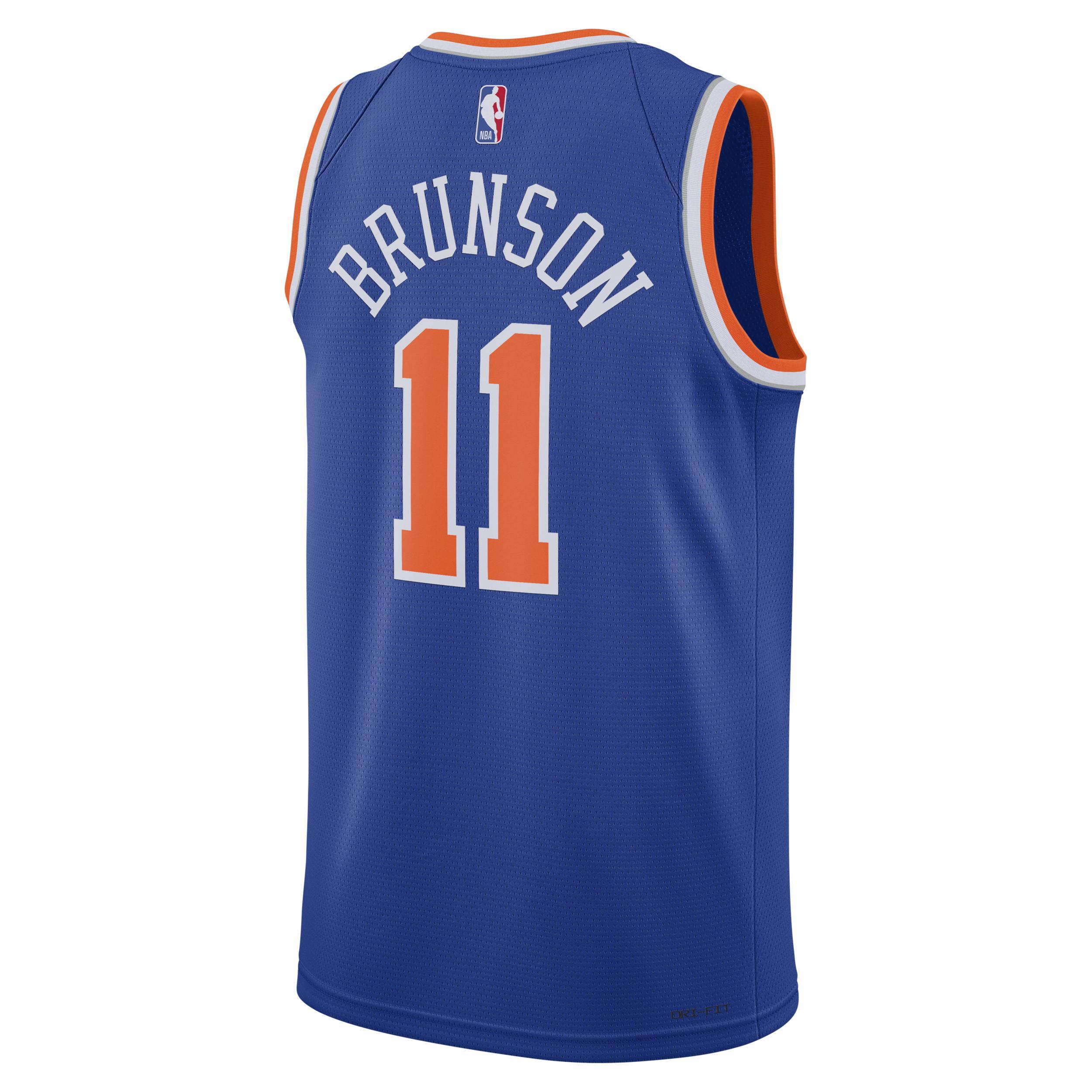 New York Knicks Icon Edition 2022/23 Nike Men's Dri-FIT NBA Swingman Jersey Product Image