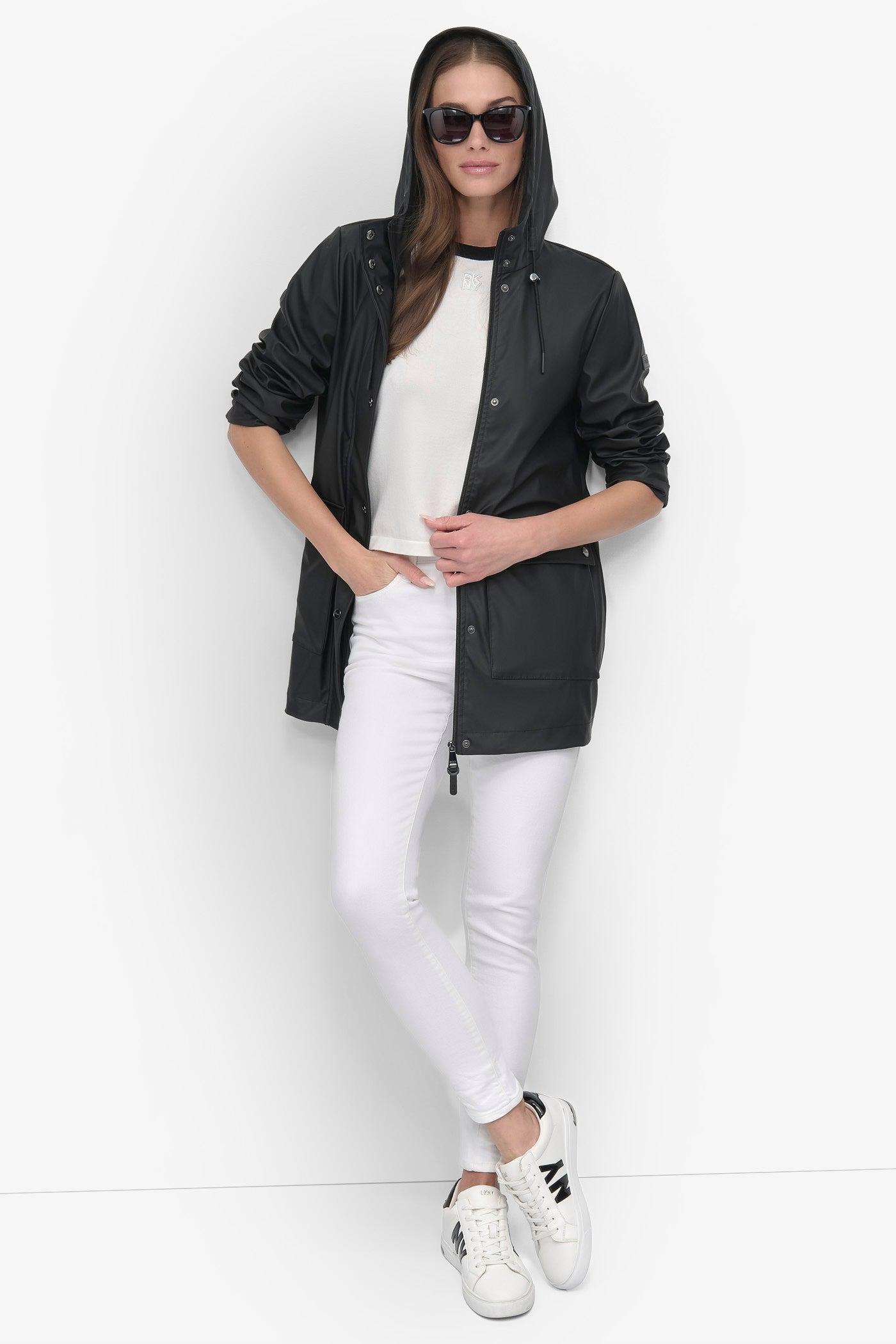 BUTTON UP RAIN COAT Product Image