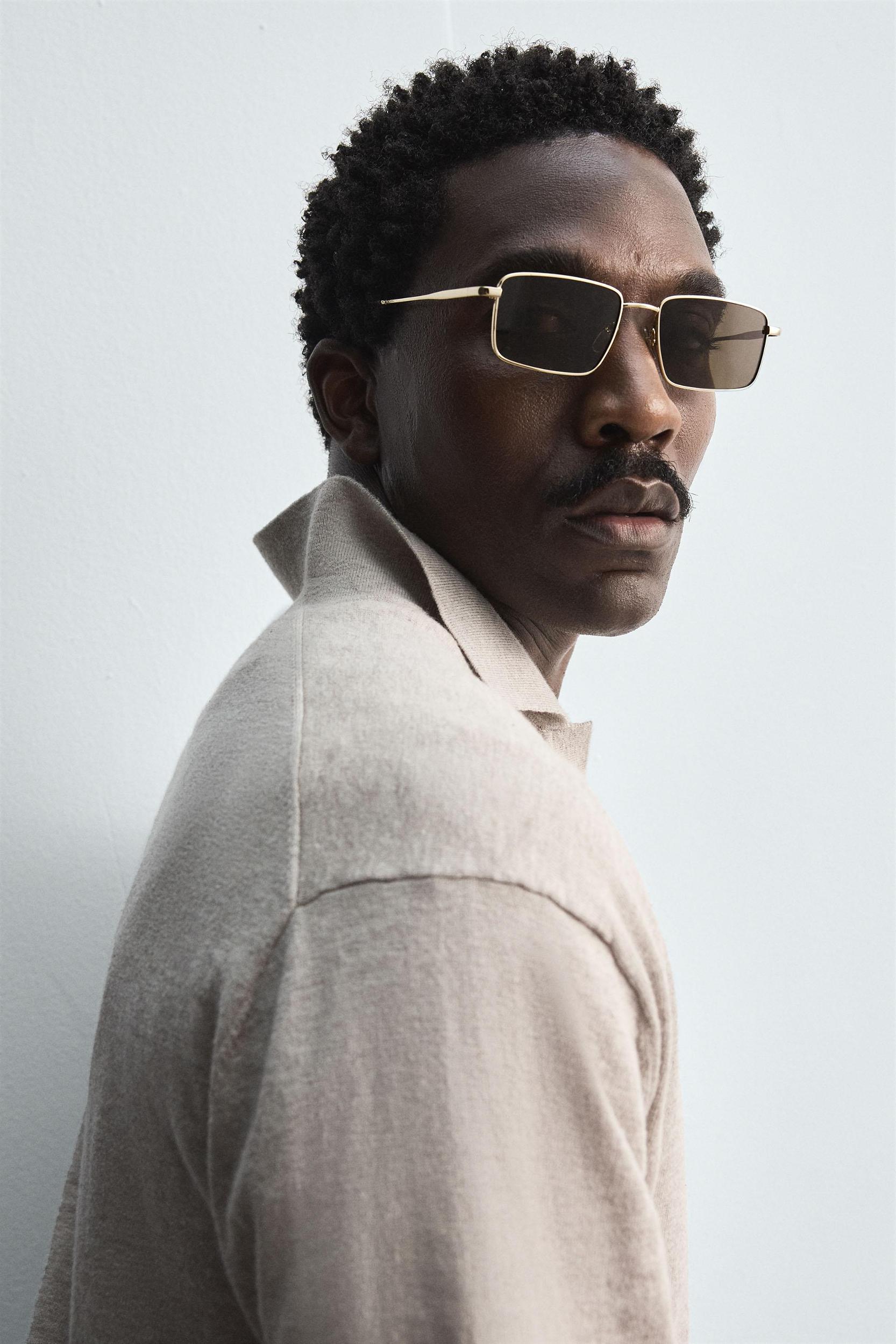 COTTON-WOOL KNIT POLO SHIRT Product Image