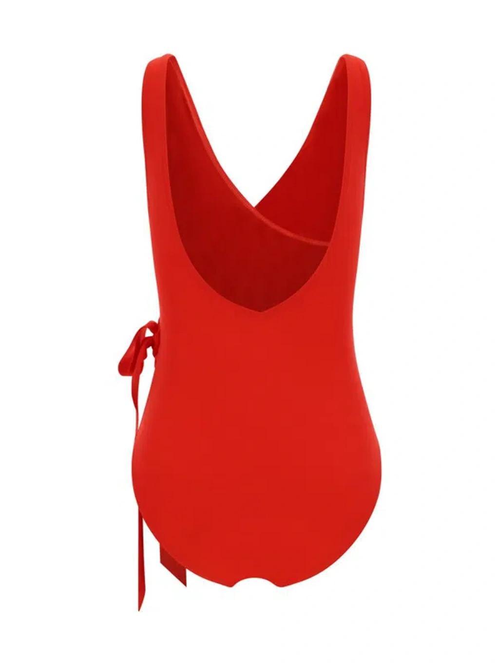 ZIMMERMANN Separates Wrap Tie Swimsuit In Red Product Image