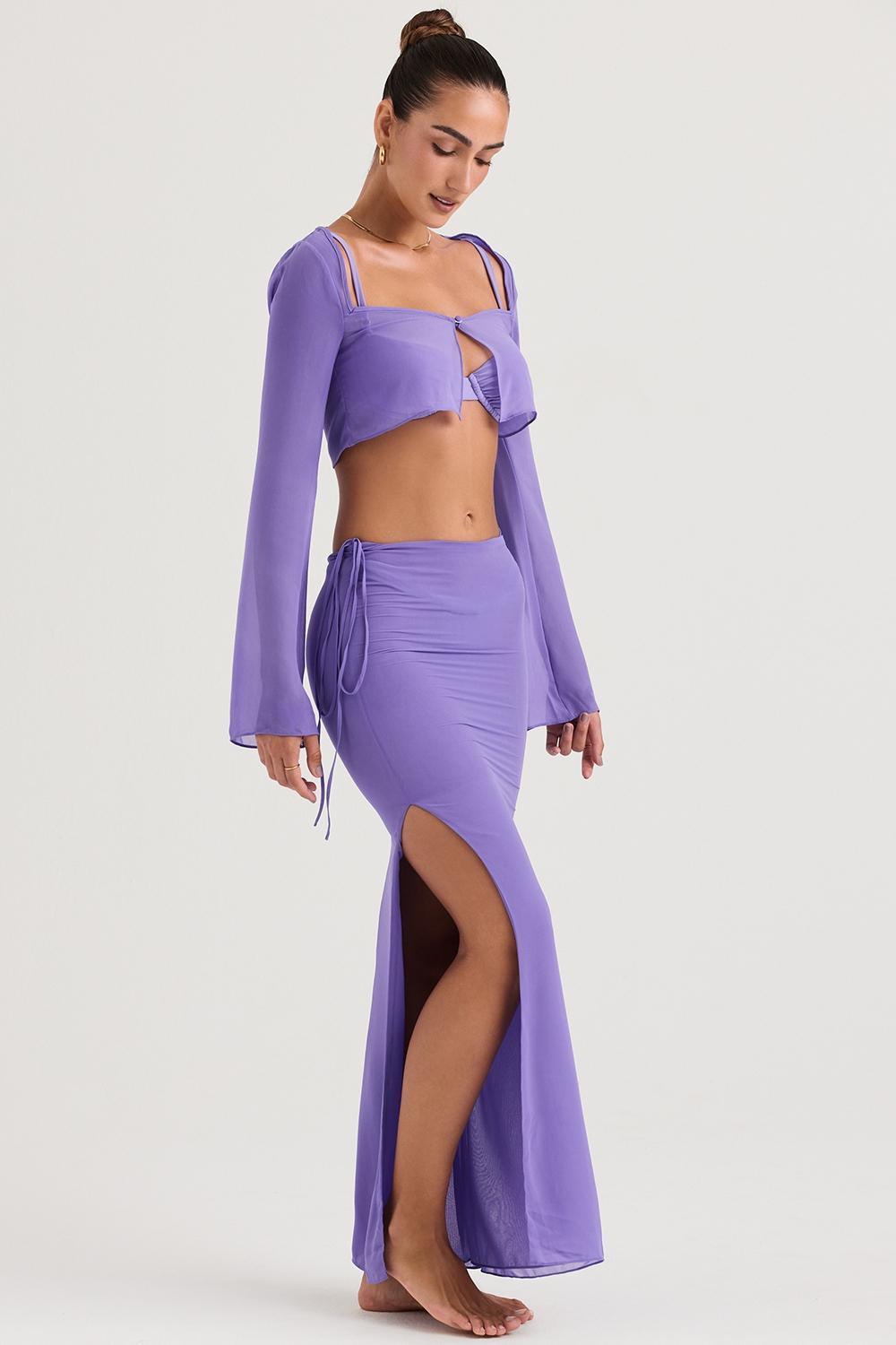 Amalfi  violet cutout maxi skirt Product Image