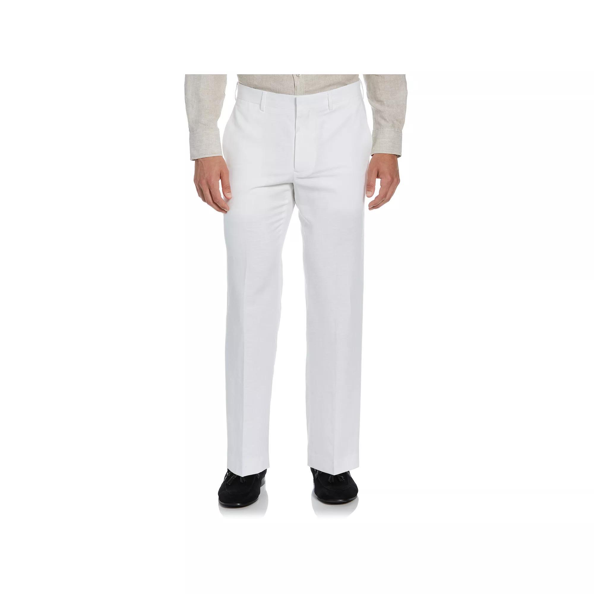 Men's Cubavera Classic-Fit Linen-Blend Flat-Front Suit Pants, Size: 34 X 32, White Product Image