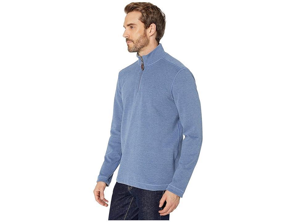 Johnston & Murphy Reversible 1/4 Zip Gray) Men's Clothing Product Image