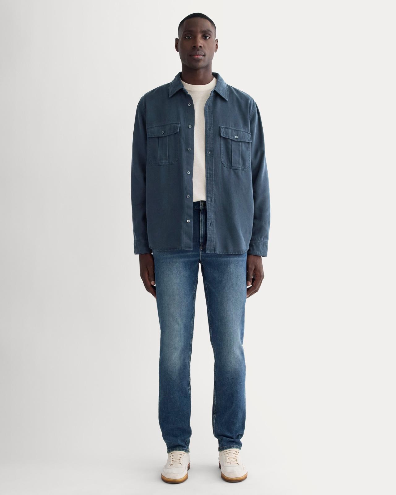 Mens Relaxed 4-Way Stretch Organic Jean | Uniform by Everlane Product Image