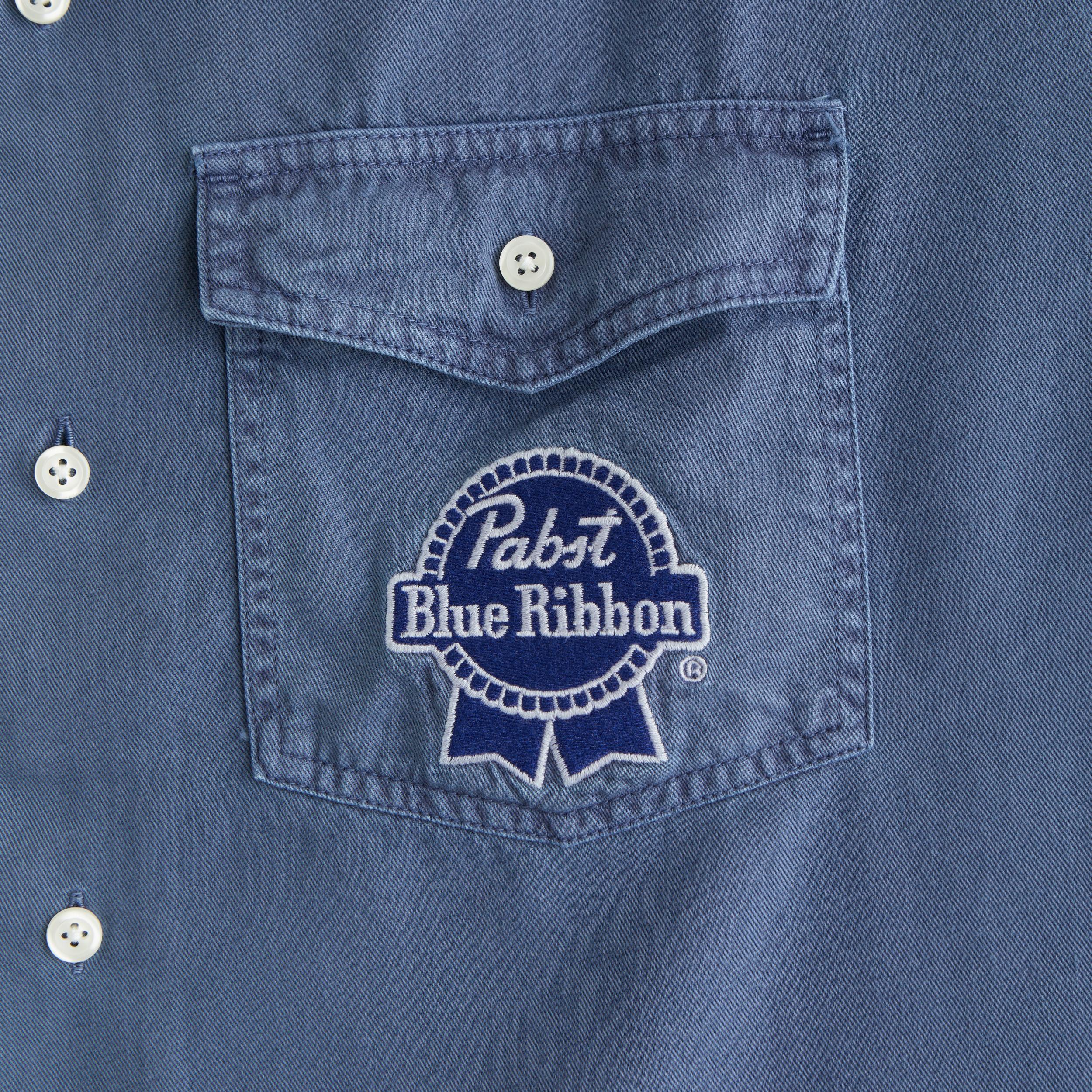 Short-Sleeve Cropped Modelo Workwear Button-Up Shirt Product Image