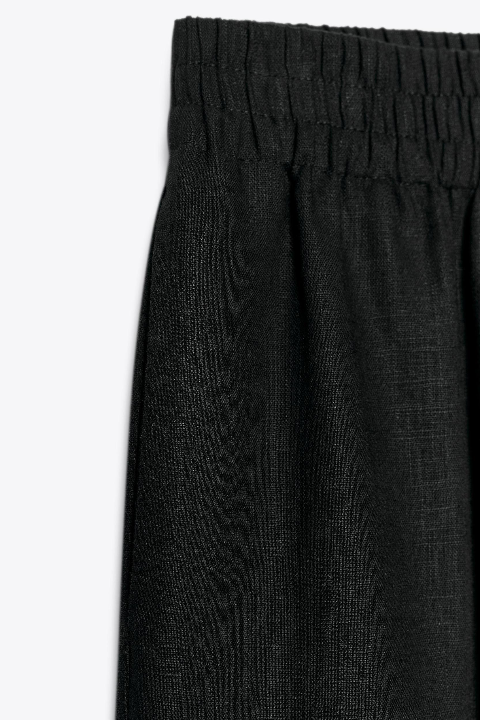 WIDE LINEN PANTS Product Image