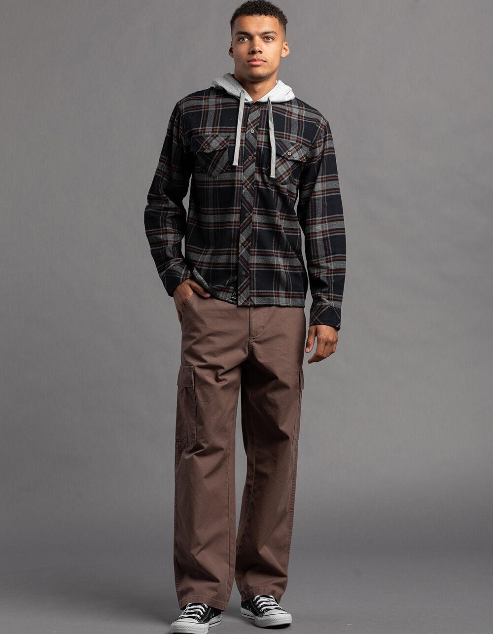 RSQ Mens Plaid Hooded Flannel Product Image