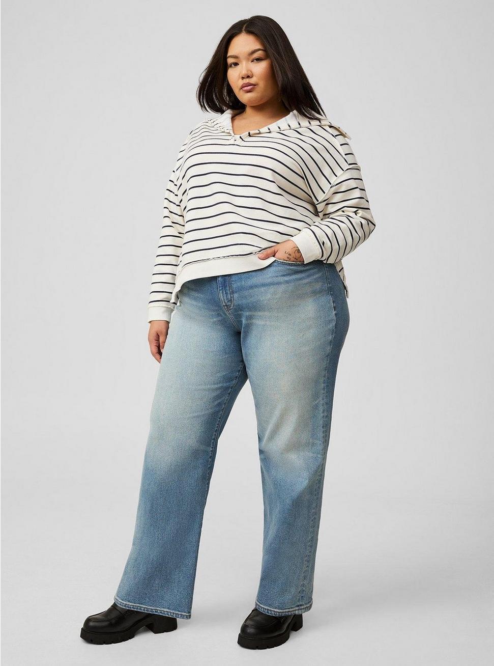 V-Neck Pullover Sweatshirt Product Image