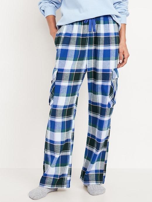 Printed Flannel Pajama Set for Men Product Image