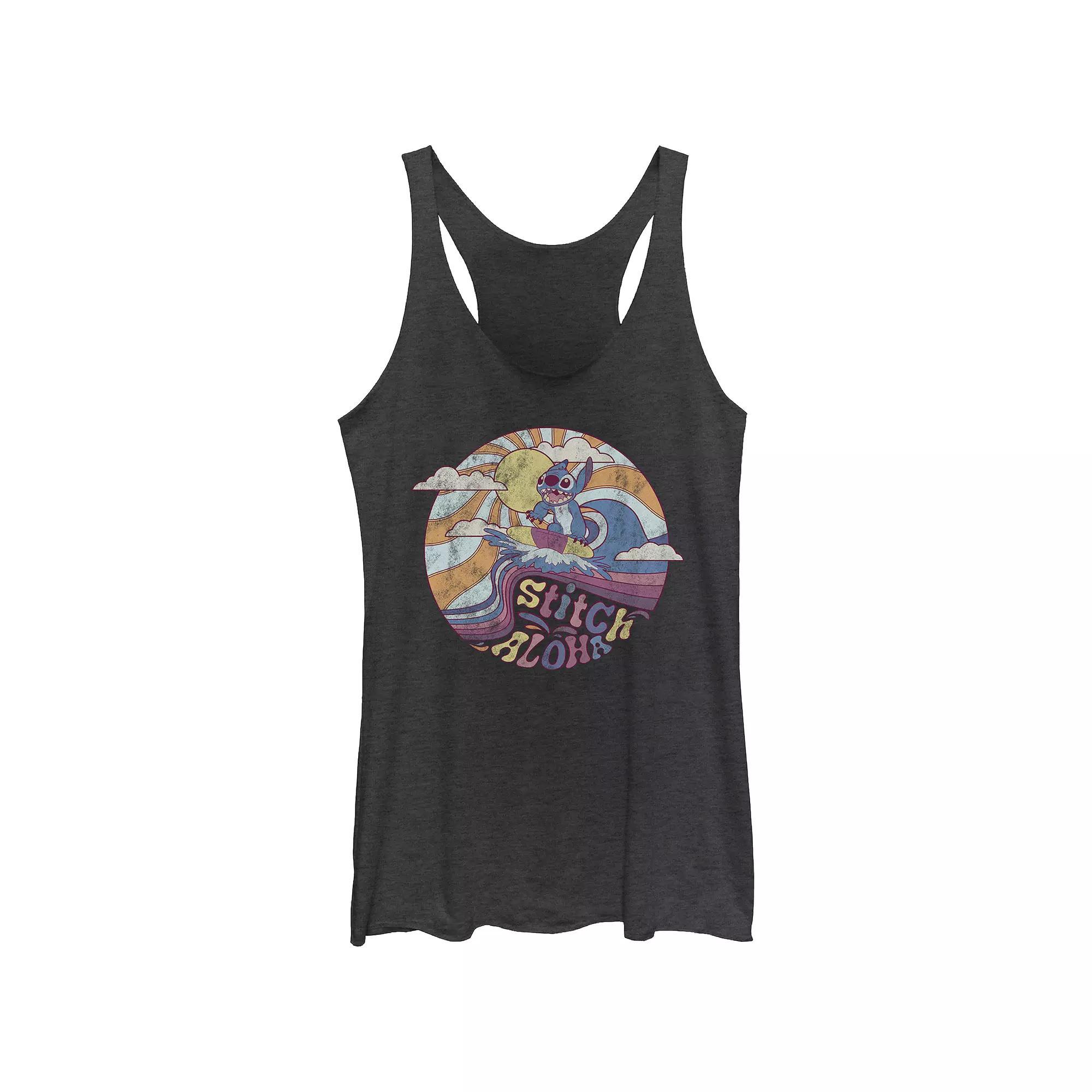 Juniors' Hugs And Kisses Tri-Blend Racerback Graphic Tank Top, Girl's,  Product Image