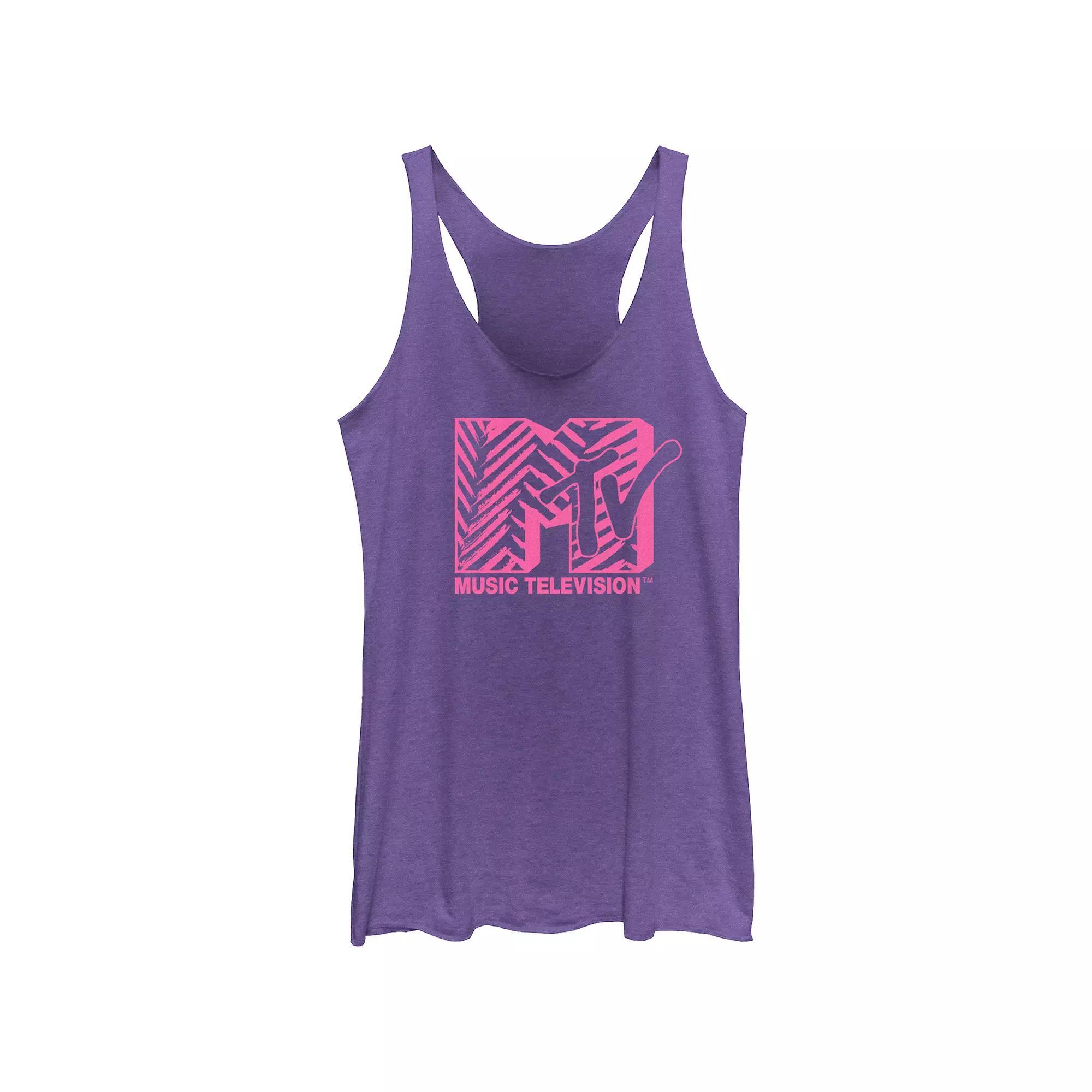 Juniors' Hugs And Kisses Tri-Blend Racerback Graphic Tank Top, Girl's,  Product Image