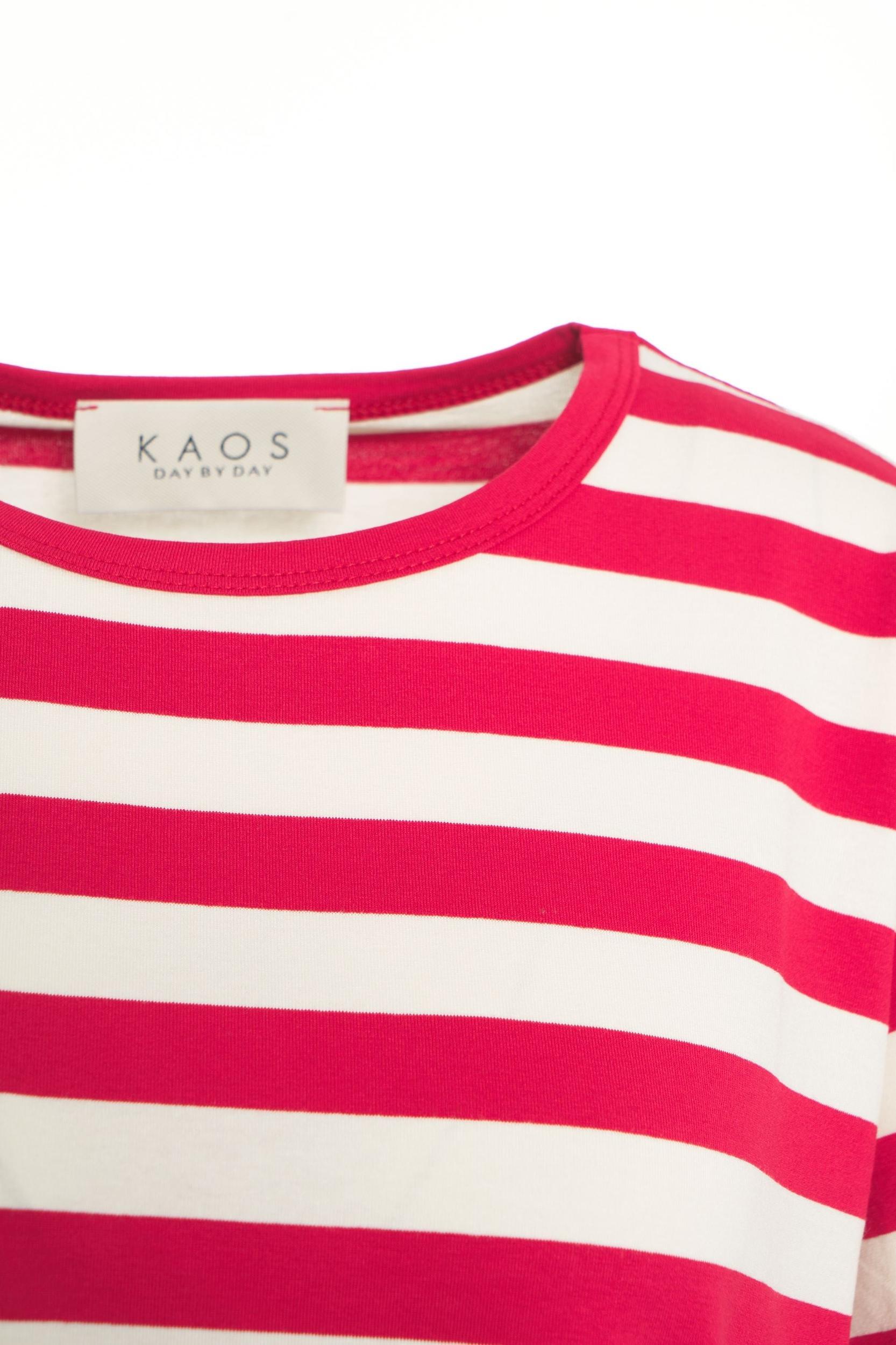 Striped cropped t-shirt Product Image