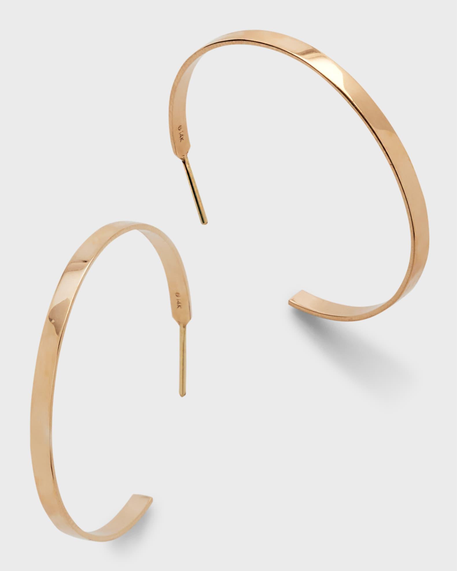 Womens Sunrise 14K Yellow Gold Hoop Earrings/1.18 Product Image