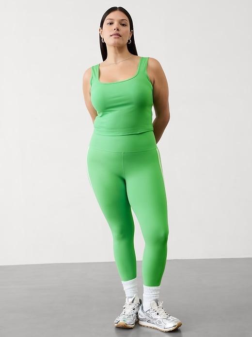 Signature Rib Square Neck Crop Tank Product Image