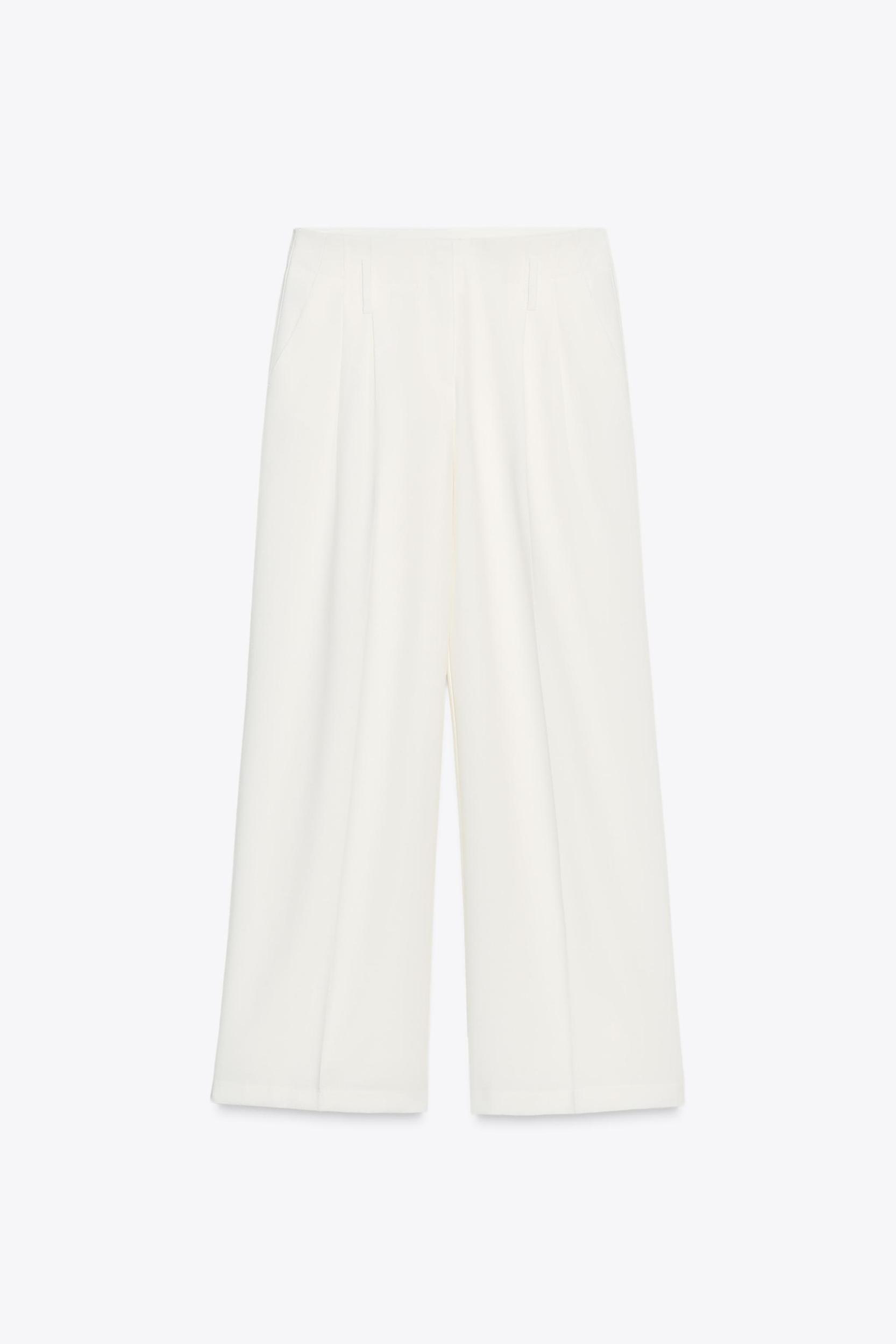 PLEATED WIDE LEG PANTS Product Image
