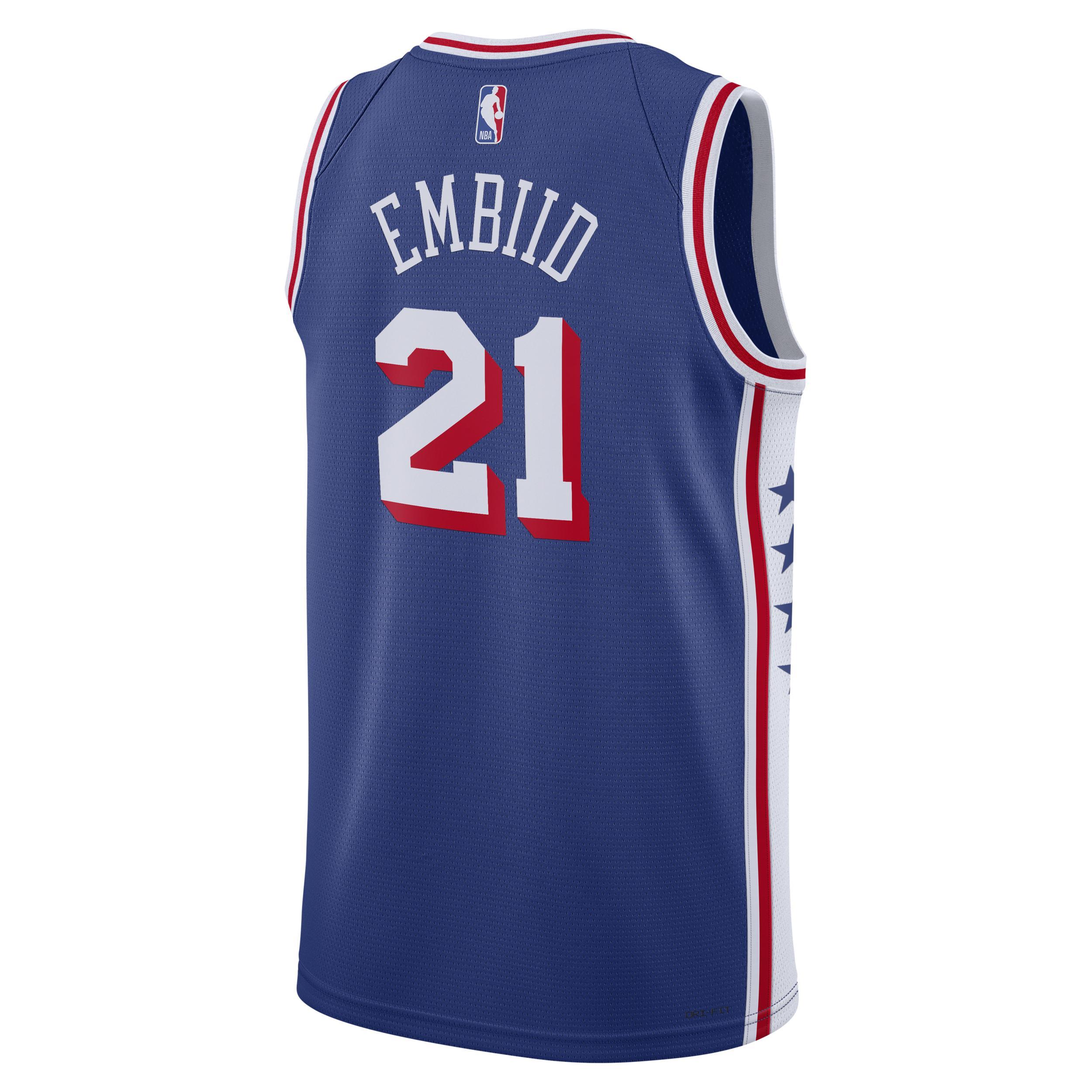 Joel Embiid Philadelphia 76ers 2023/24 Icon Edition Nike Men's Dri-FIT NBA Swingman Jersey Product Image