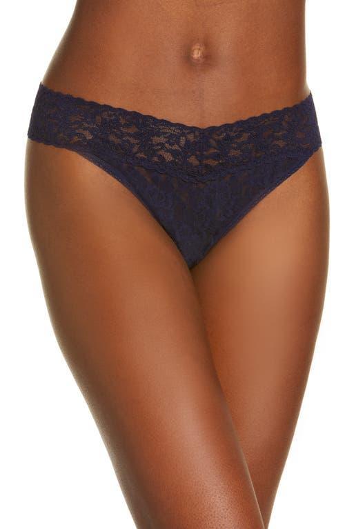 Stretch Lace Traditional-Rise Thong Product Image