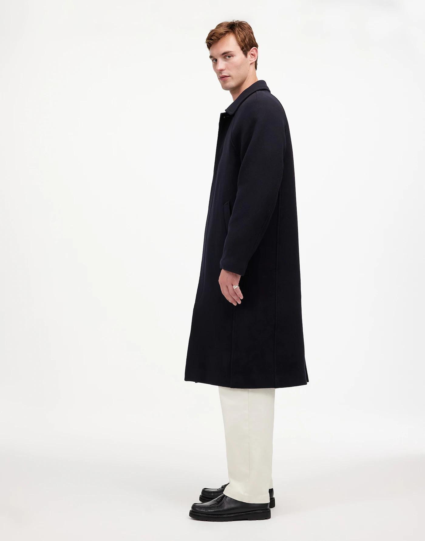 Raglan-Sleeve Topcoat in Italian Fabric Product Image