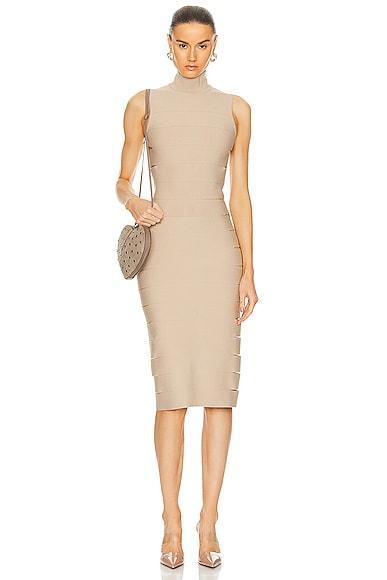 ALAÏA Band Dress Tan. (also in ). Product Image