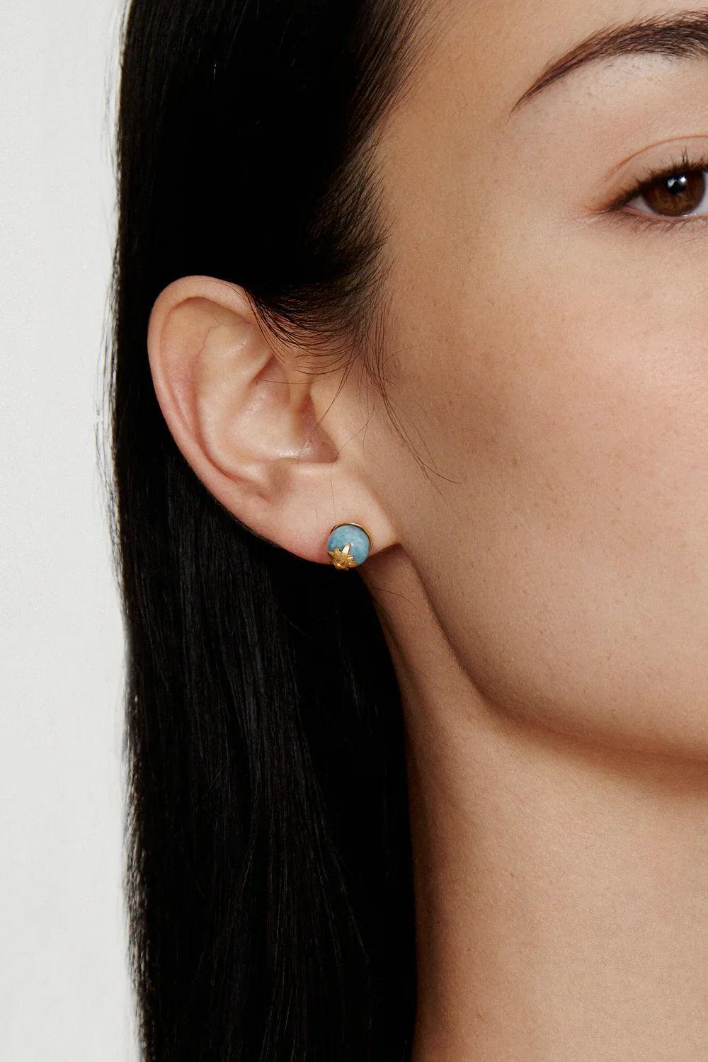 Chan Luu Cecelia Stud Earrings Aqua Product Image