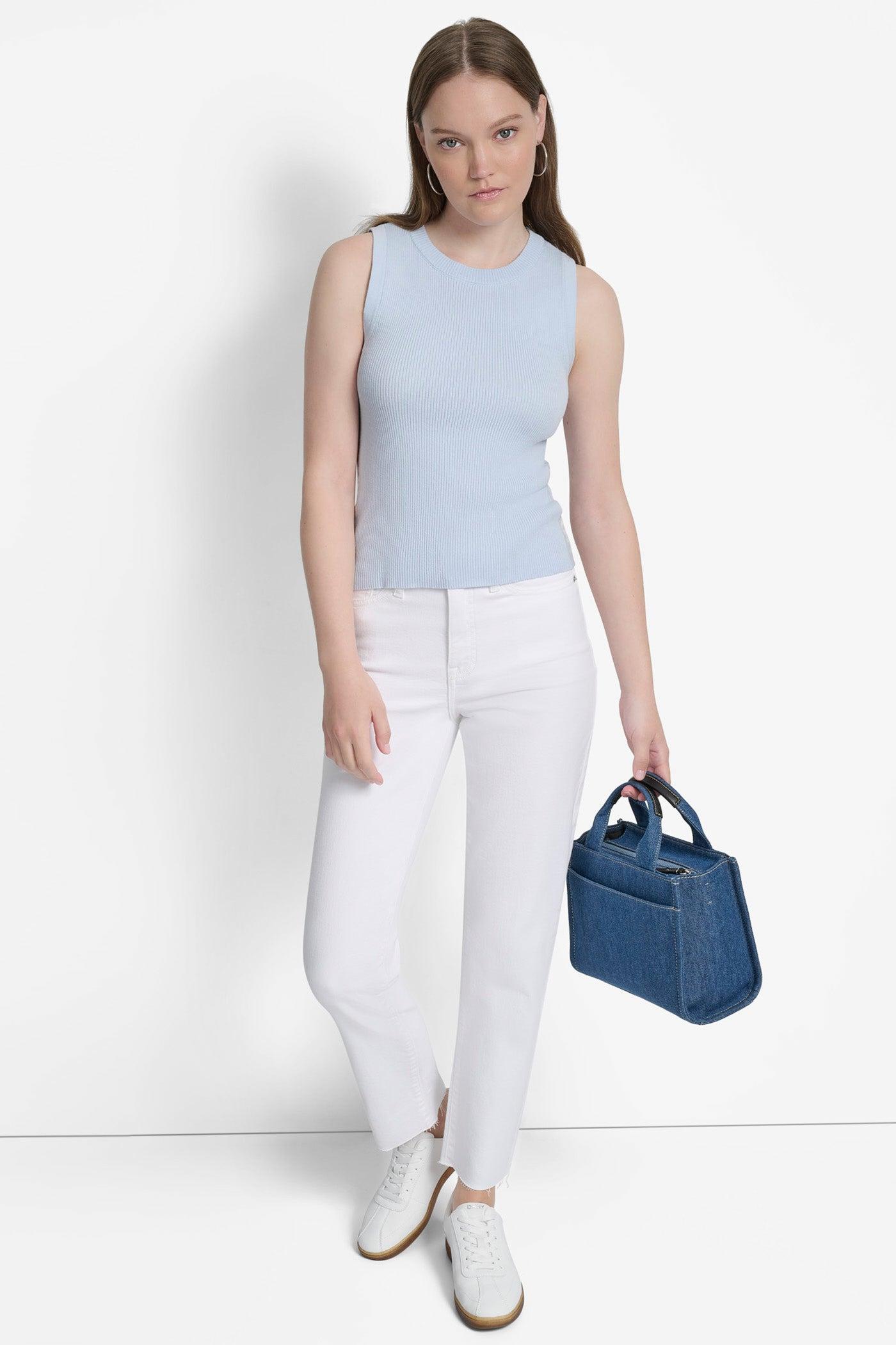 CROPPED LOGO-TRIMMED TOP Product Image