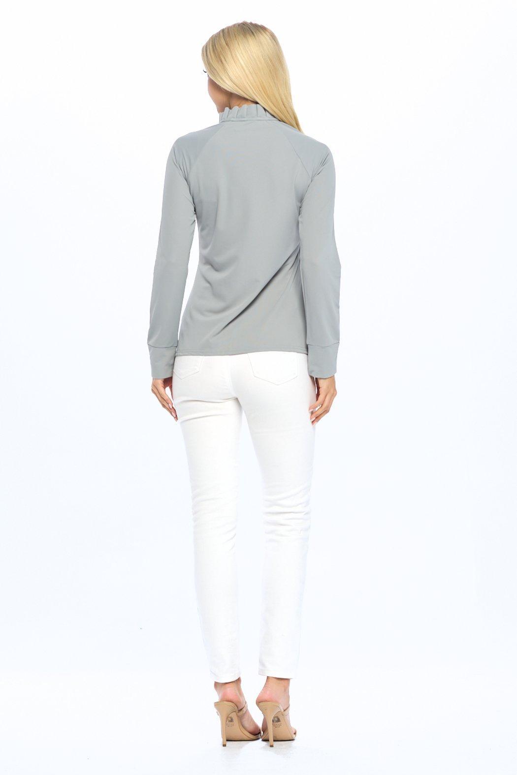 Grey Full-Zip Jacket Product Image