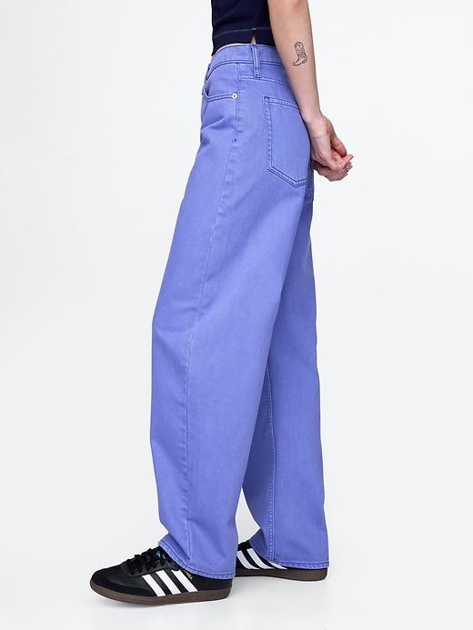 High Rise Barrel Jeans Product Image