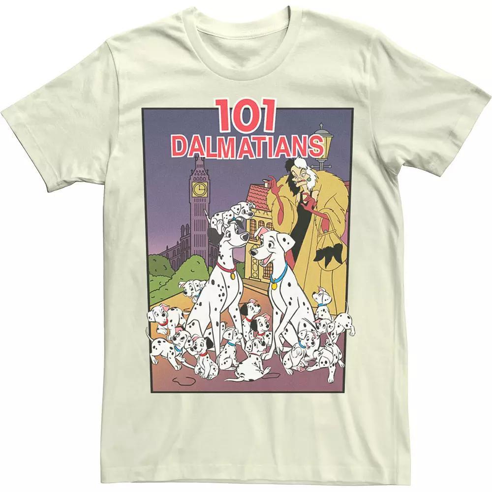 Disney's 101 Dalmatians Men's Group Shot VHS Cover Tee, Size: 3XL, Natural Product Image