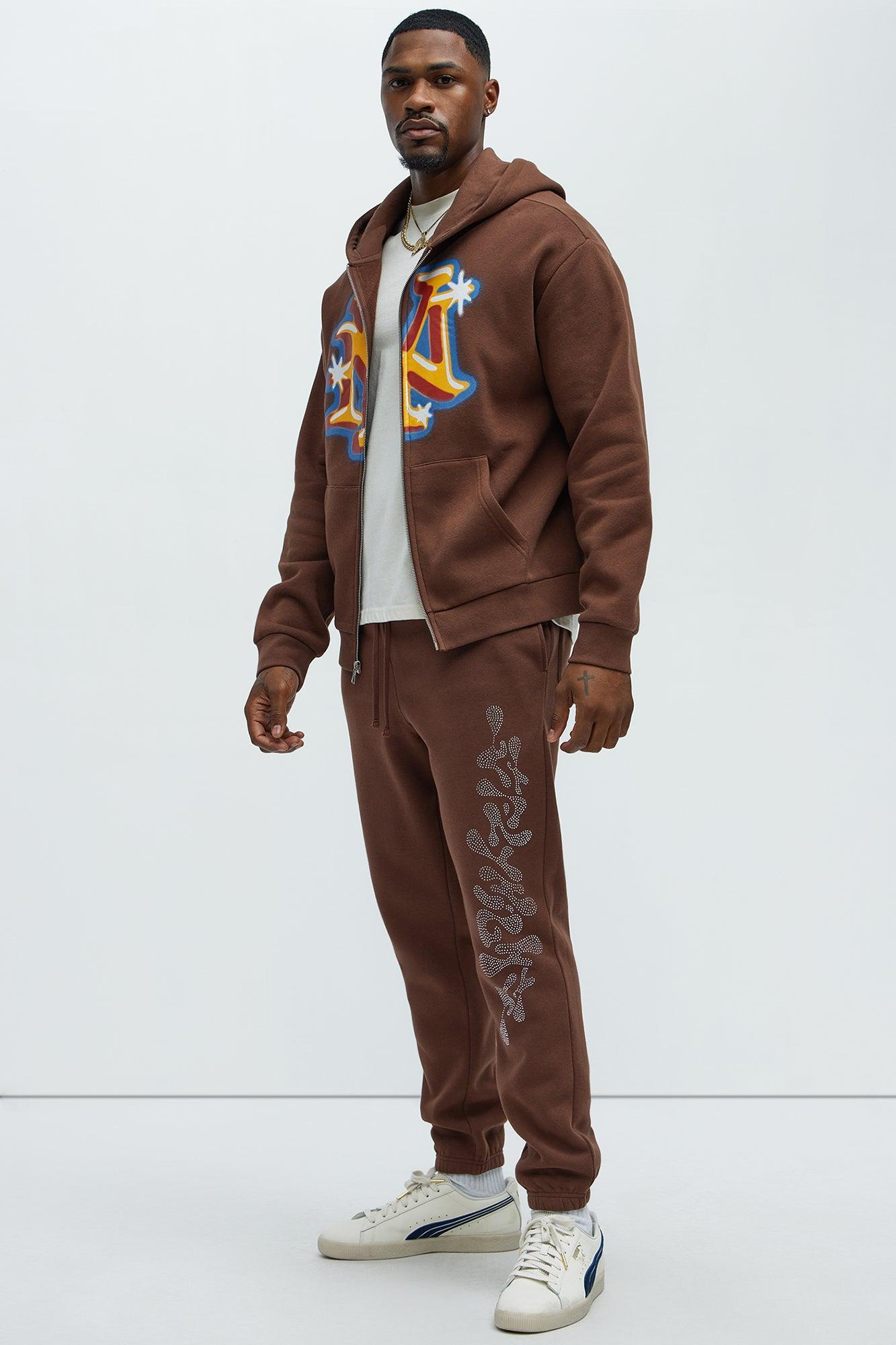 Tyson Fly High Oversized Jogger - Brown Product Image