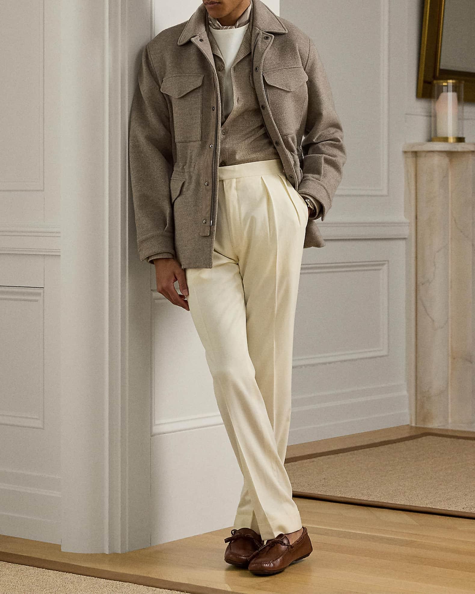 Men's Cotton Short-Sleeve Crewneck Sweater Product Image