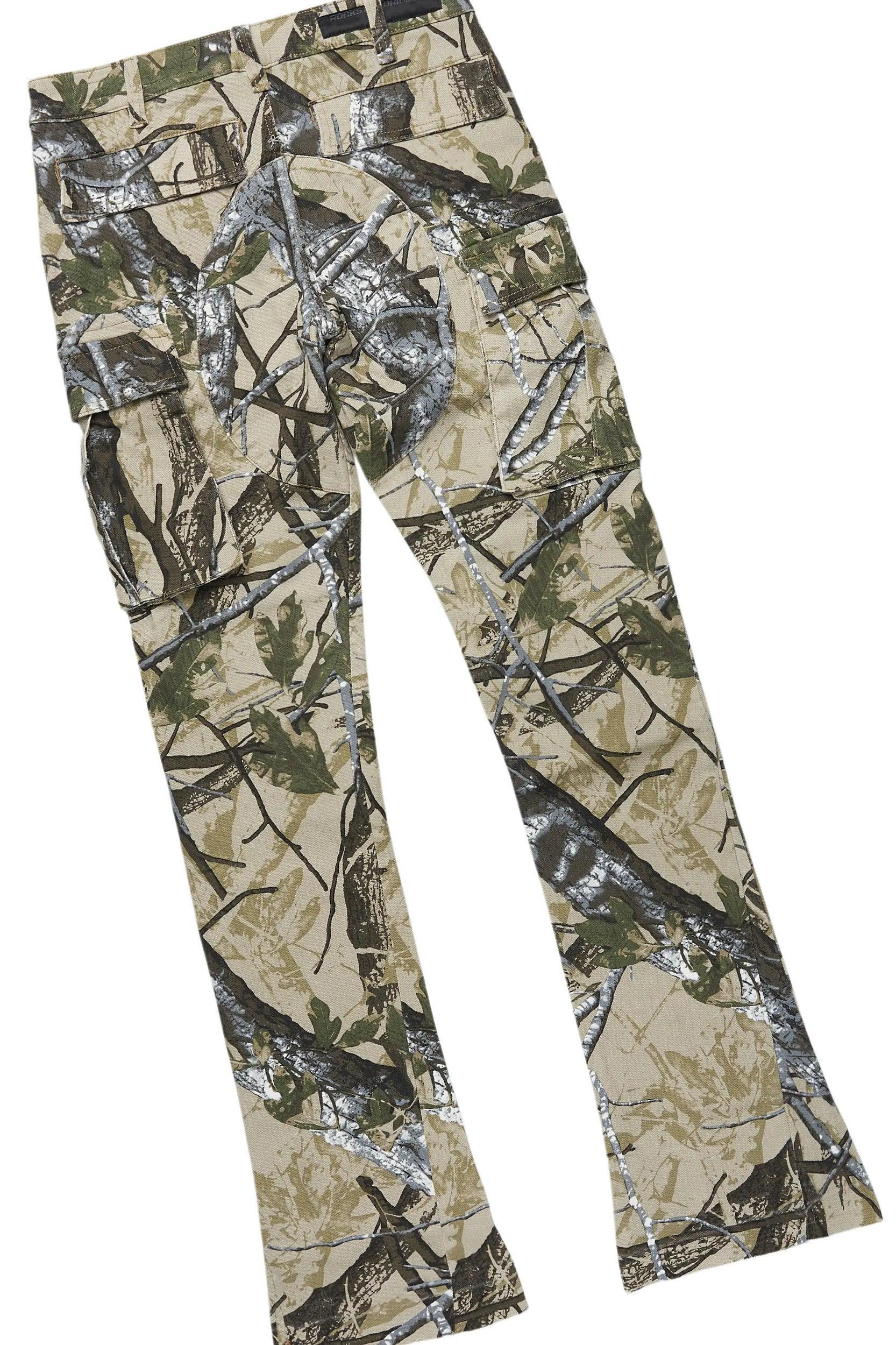 Lake Khaki Hoodie/Stacked Flare Jean Bundle Male Product Image