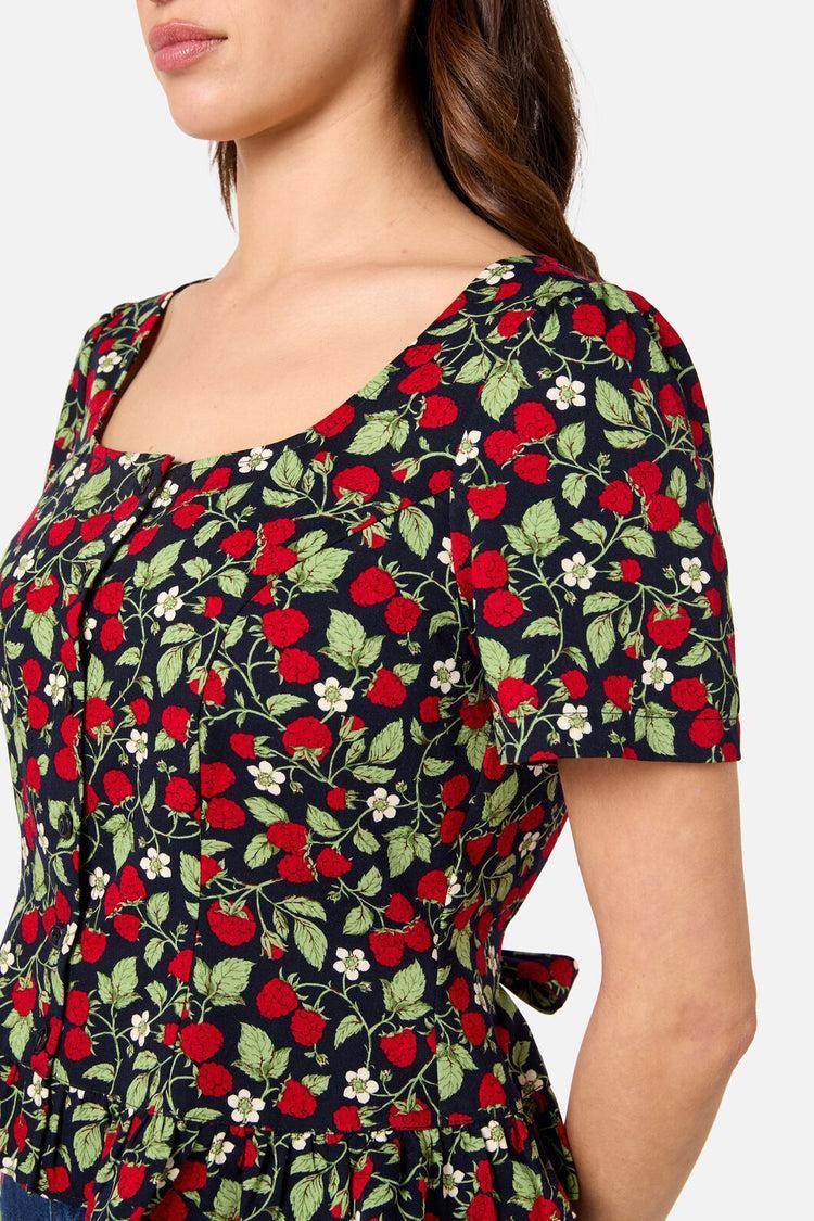 Raspberry Short Sleeve Top Product Image