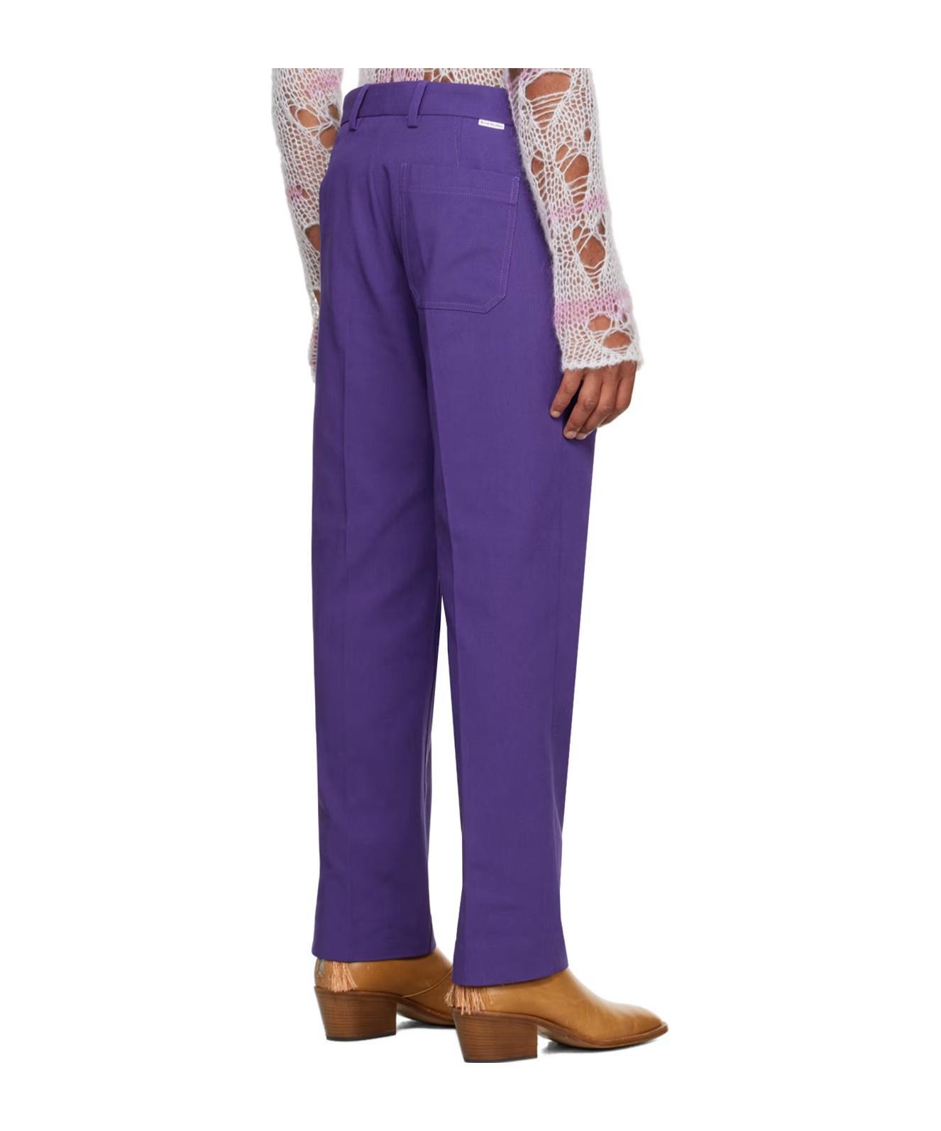 ACNE STUDIOS Purple Three-pocket Trousers In Bmz Electric Purple Product Image