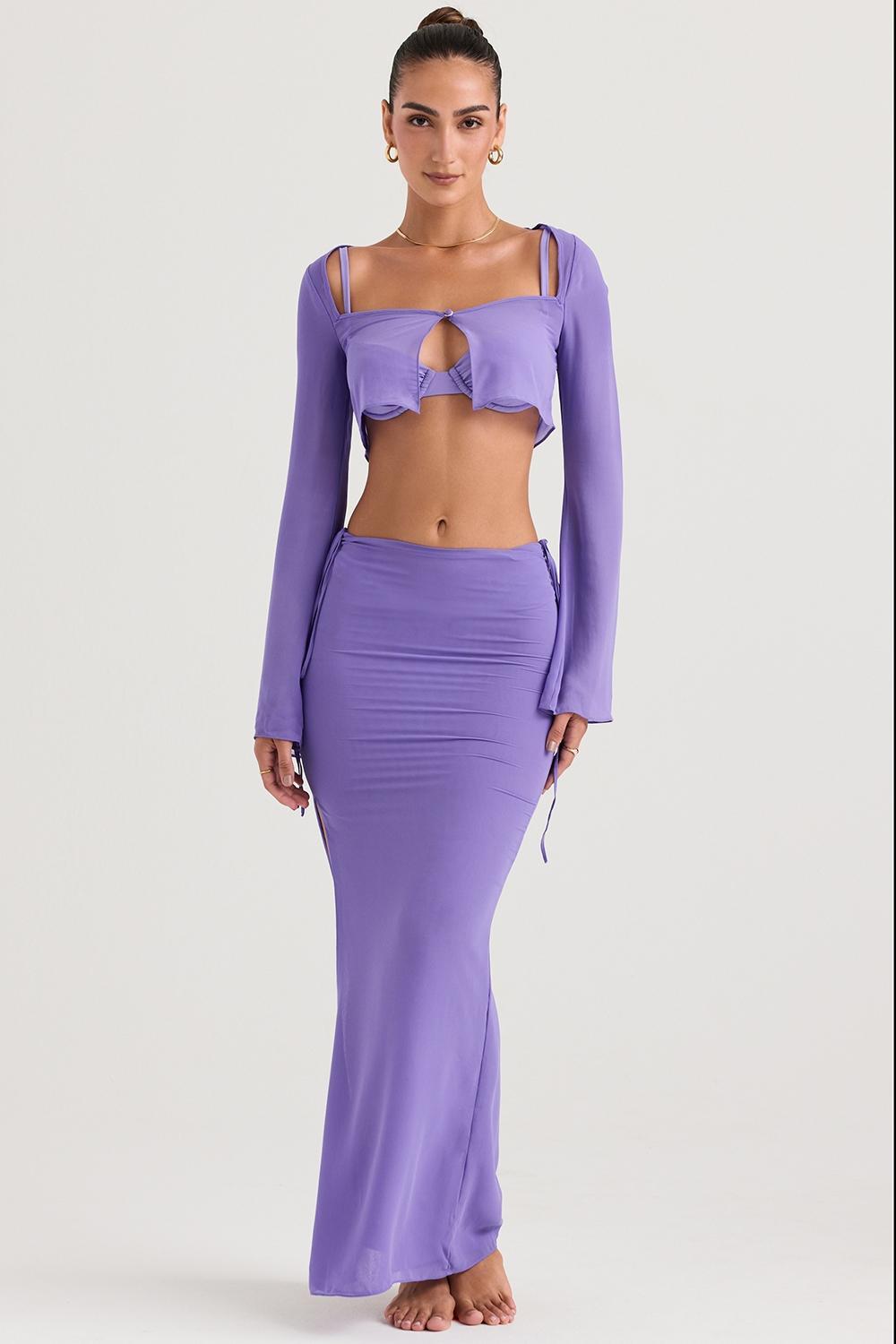 Amalfi  violet cutout maxi skirt Product Image
