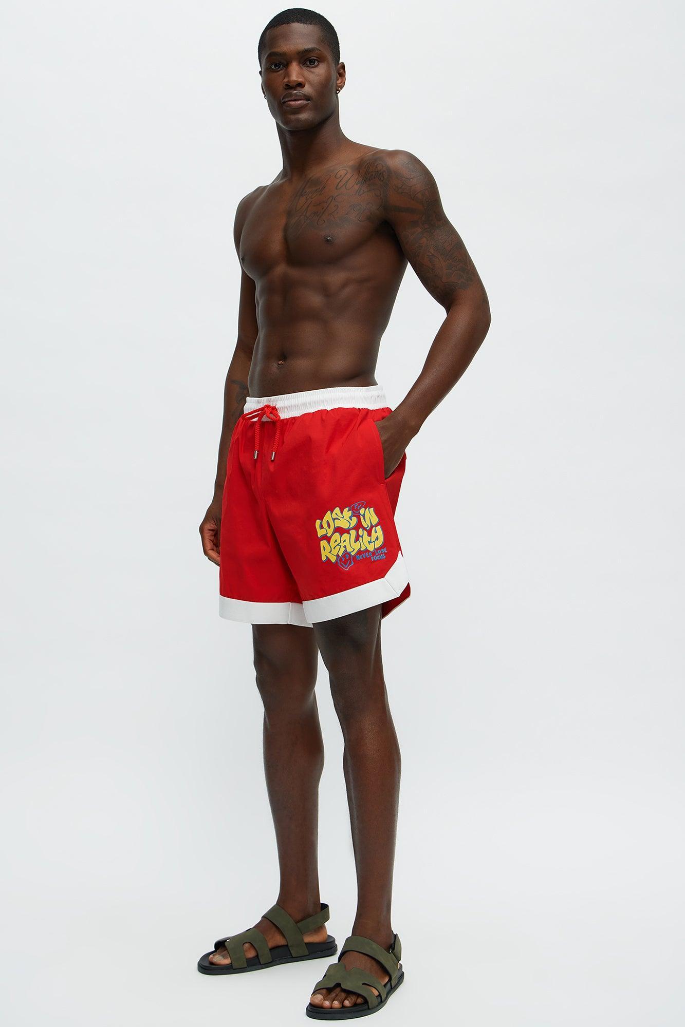 Agile Taping Swim Classic Trunk - Red Product Image