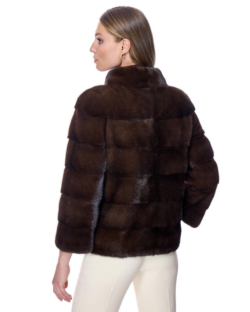 Horizontal Mink Jacket Product Image