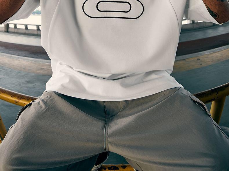 Printed Overfit Sports T-Shirt Product Image