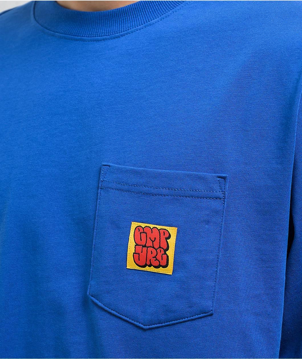 Empyre Hammer Time Royal Blue Long Sleeve Pocket T-Shirt Product Image