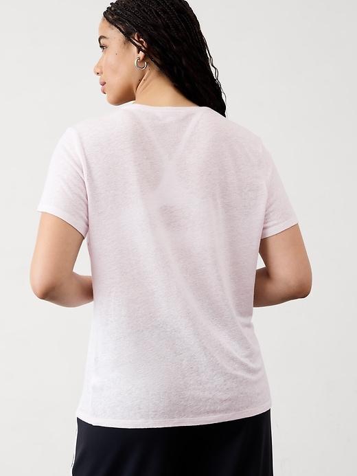 Getaway Linen Blend Tee Product Image