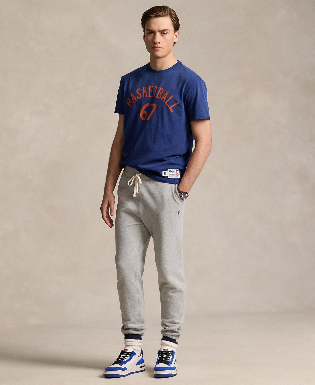 POLO RALPH LAUREN Men's Classic-fit Print Slub Jersey T-shirt In Blue Product Image