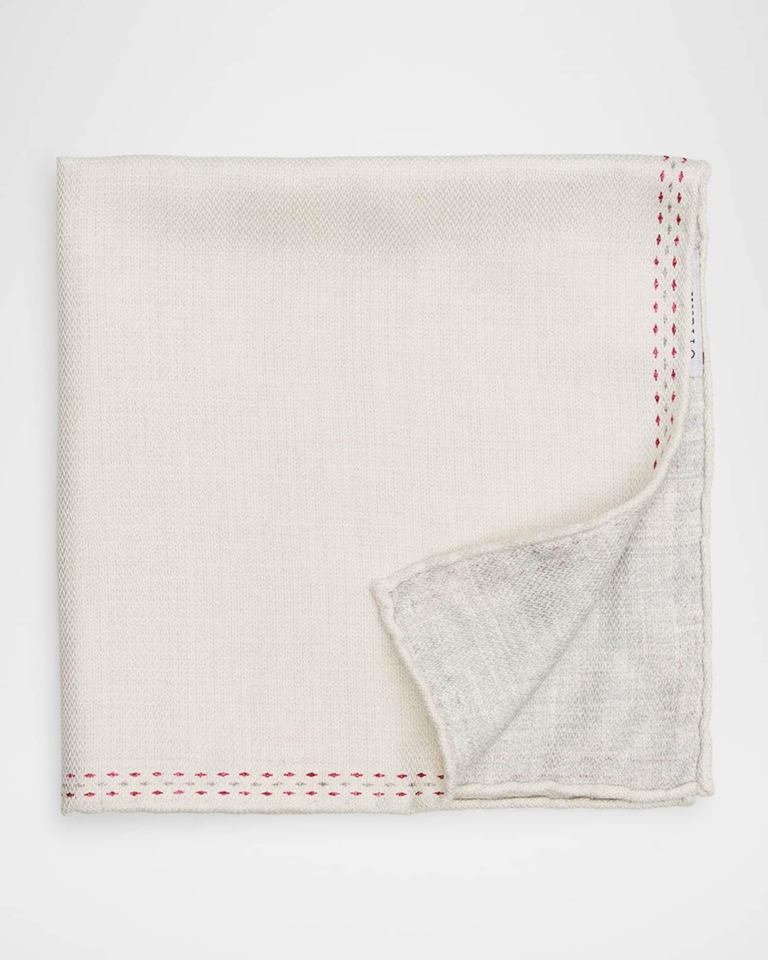 Men's Solid Silk Pocket Square Product Image