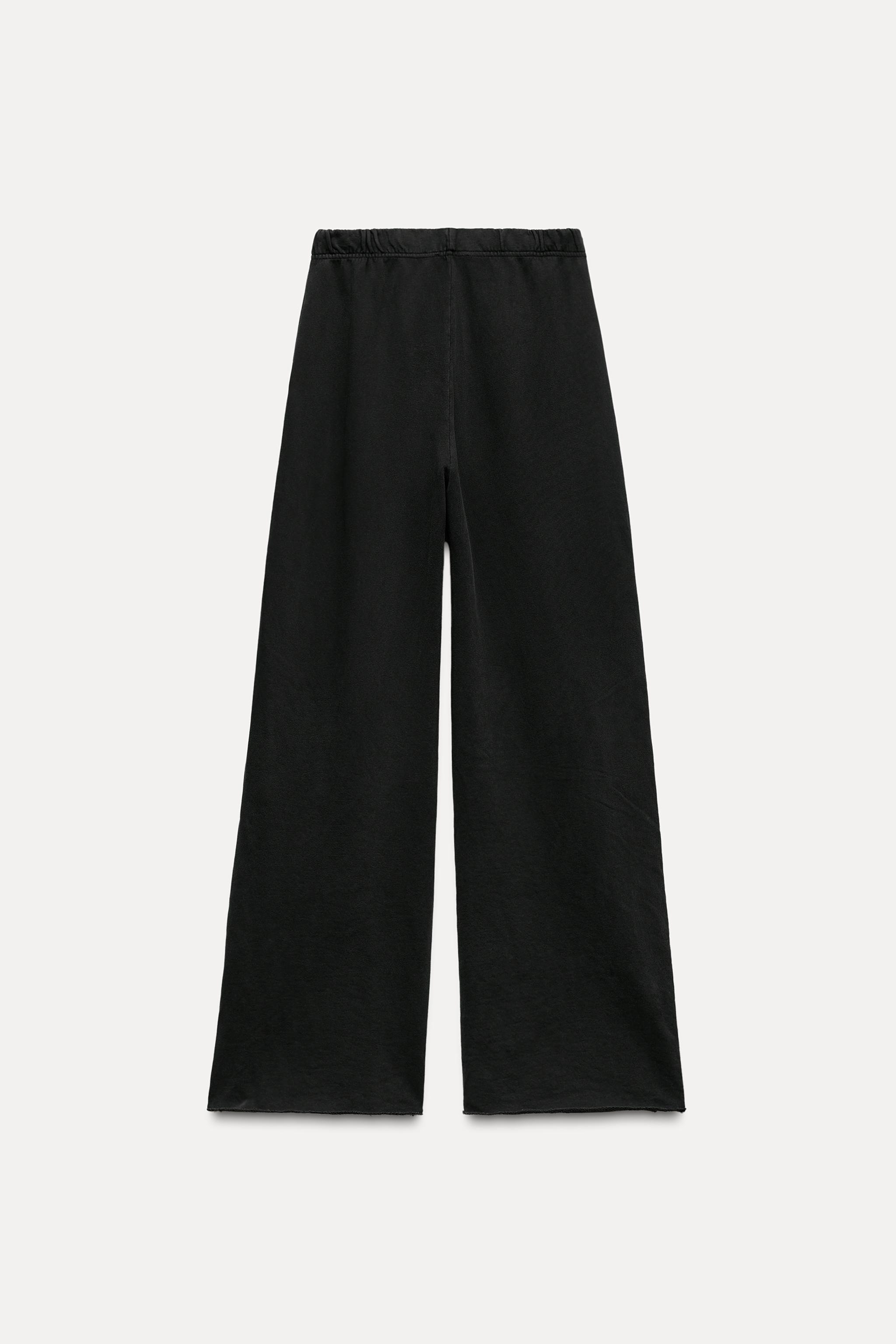 WASHED EFFECT PALAZZO JOGGER PANTS Product Image