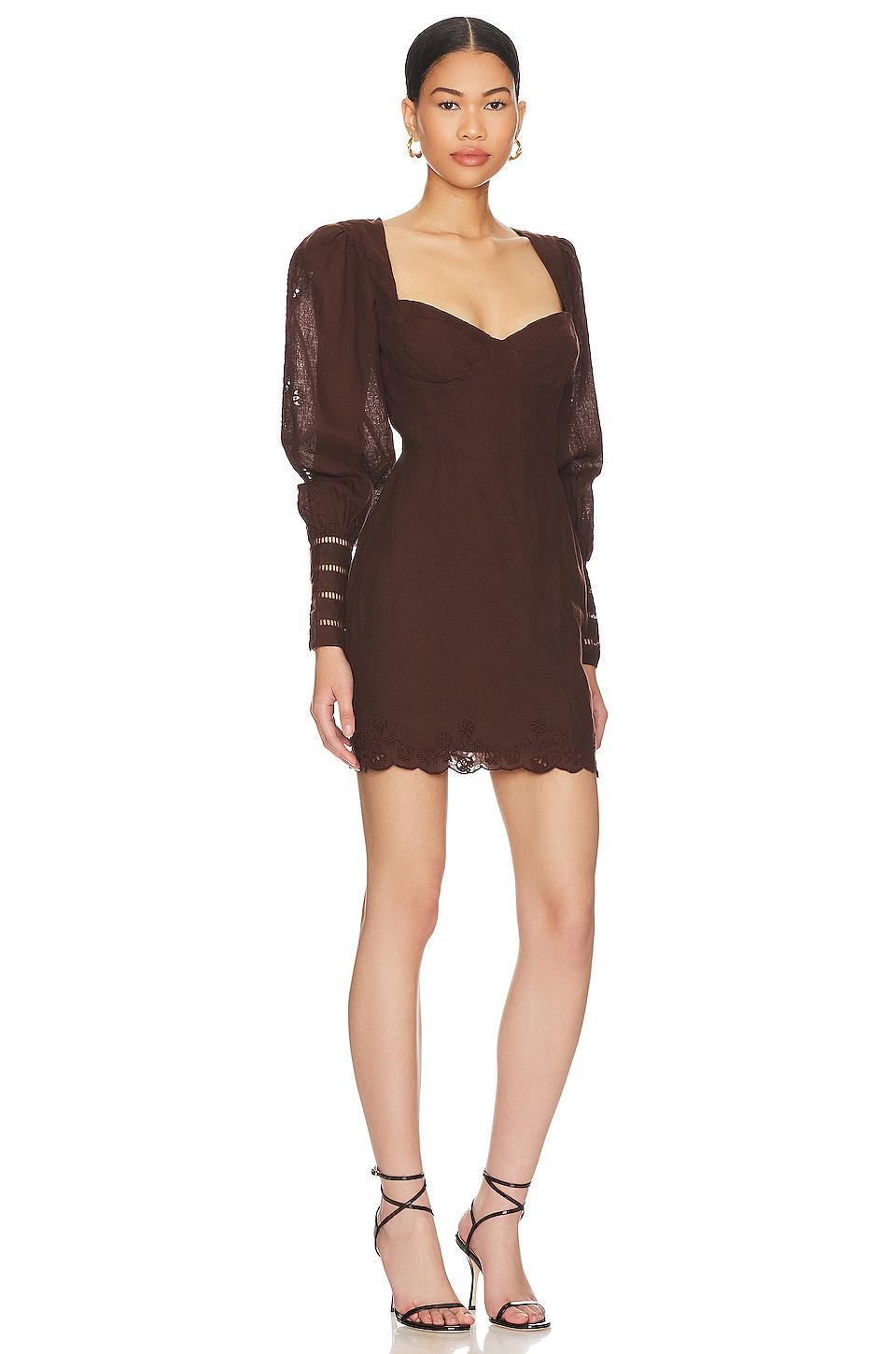 Marleena Embroidered Mini Dress Tularosa Product Image