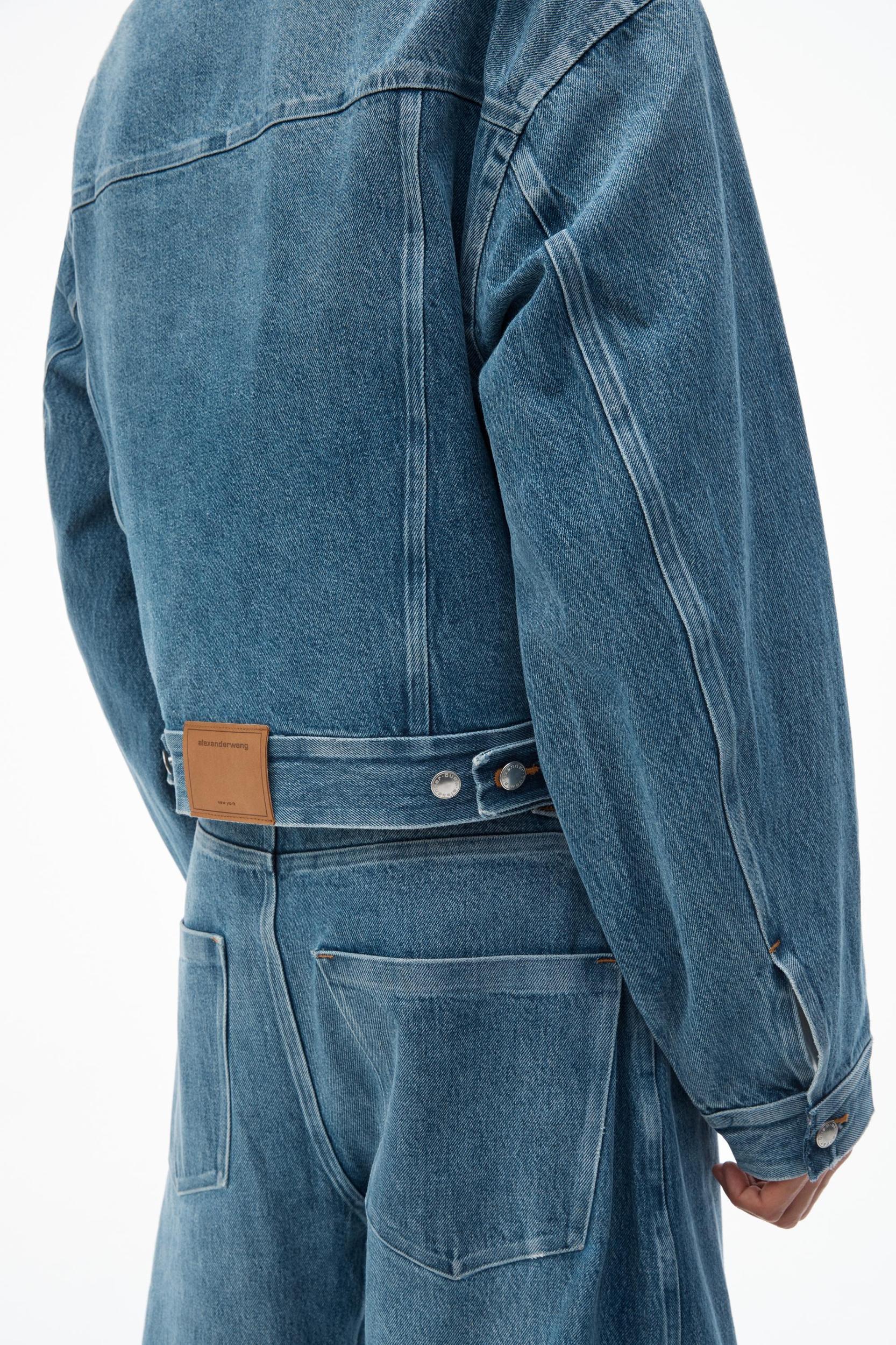 Rounded Trucker Jacket With Bonded Seams Product Image