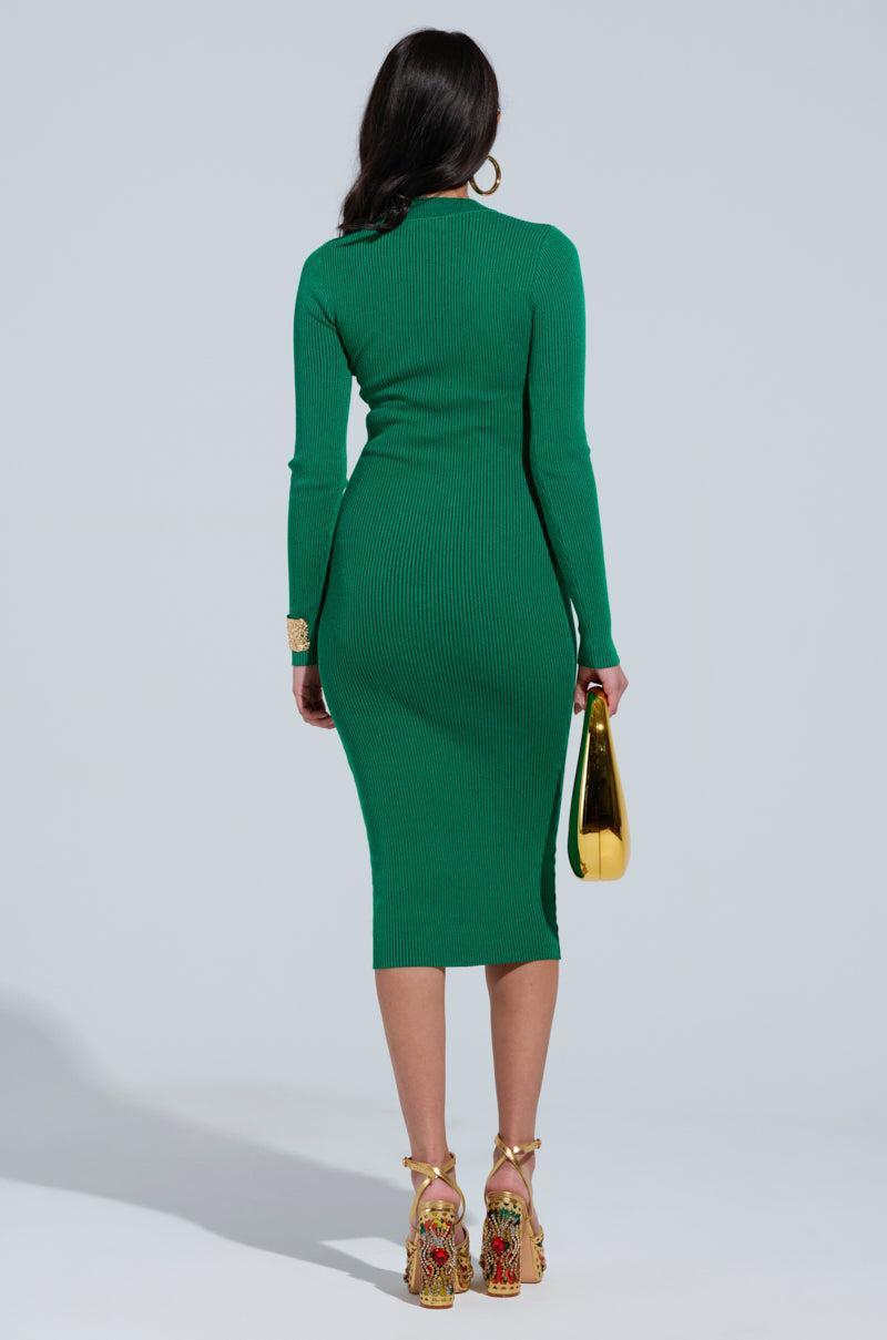 ABOUT YOU MIDI DRESS IN GREEN Product Image