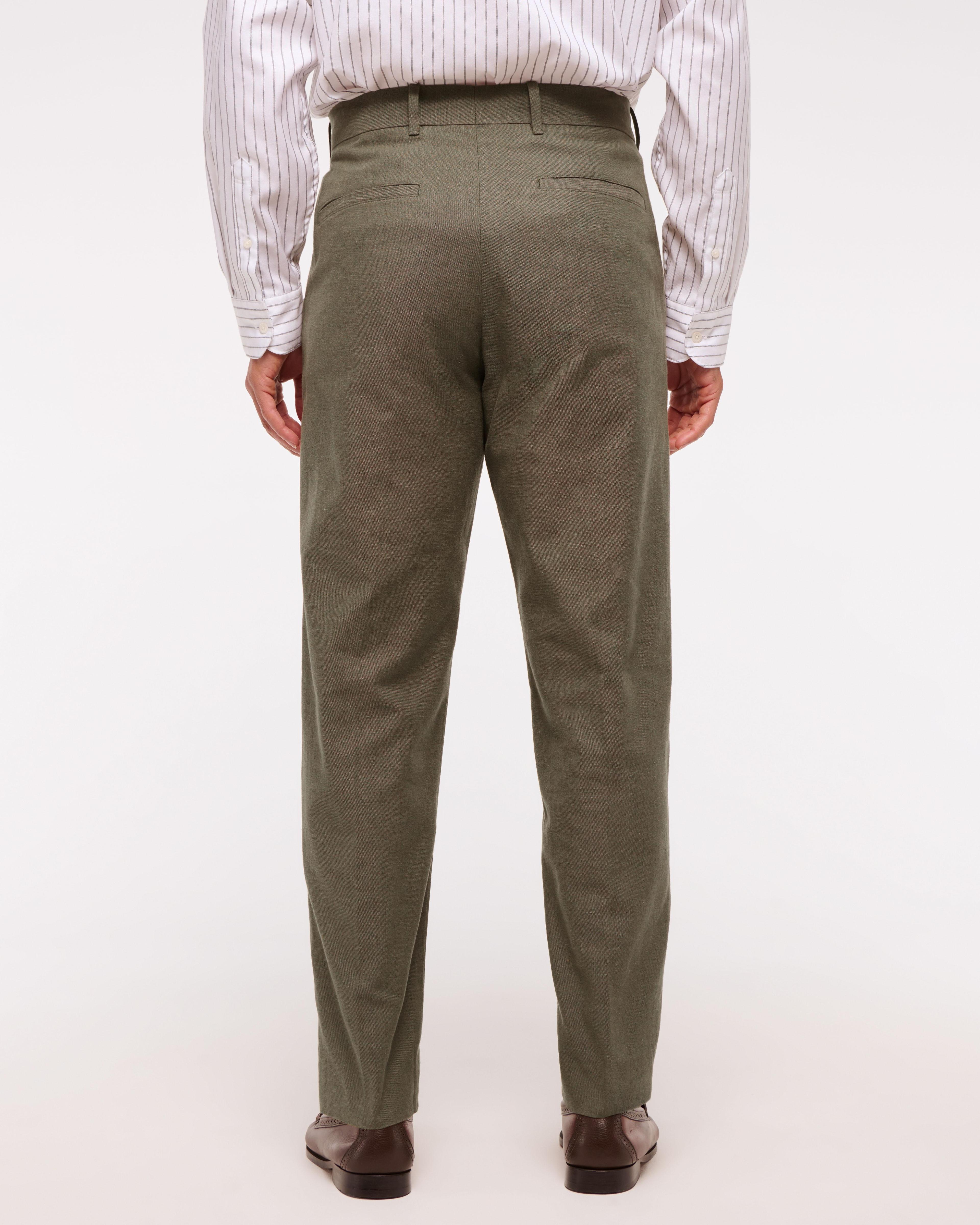 The A&F Collins Linen-Blend Suit Pant Product Image