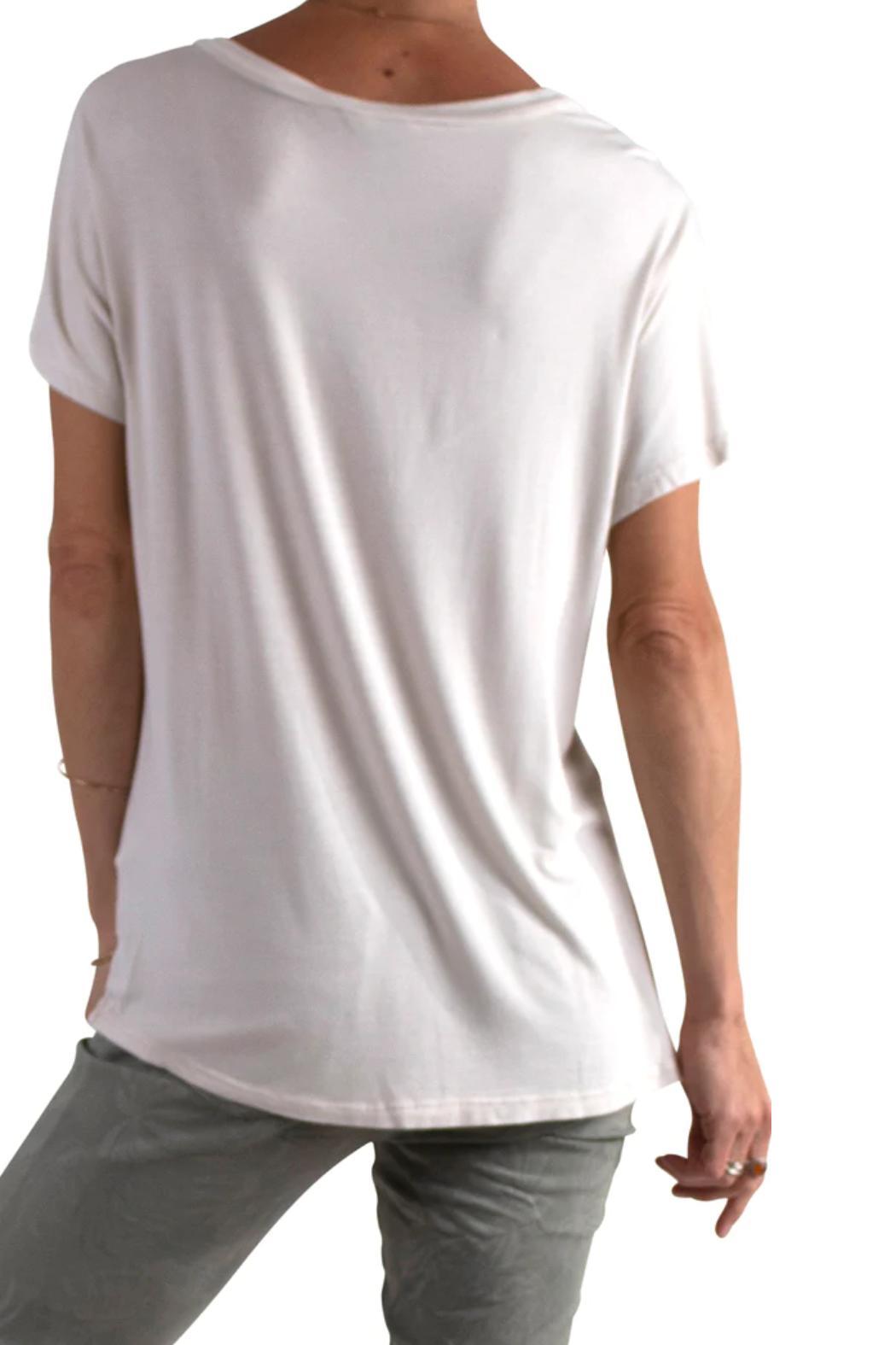 Satin V-Neck Top Product Image